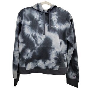 Champion Gray And Black Crop Hoodie Size Small